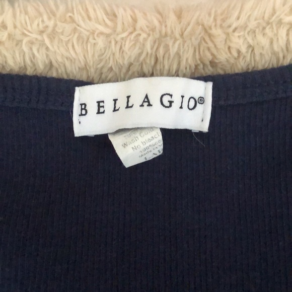 BELLAGIO LAS VEGAS RESORT MERCH VINTAGE - Dark Blue Tank Top 100% cotton so soft - Picture 4 of 5
